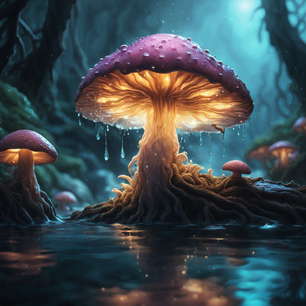 Surreal Water Realm in Hyperrealistic Digital Art