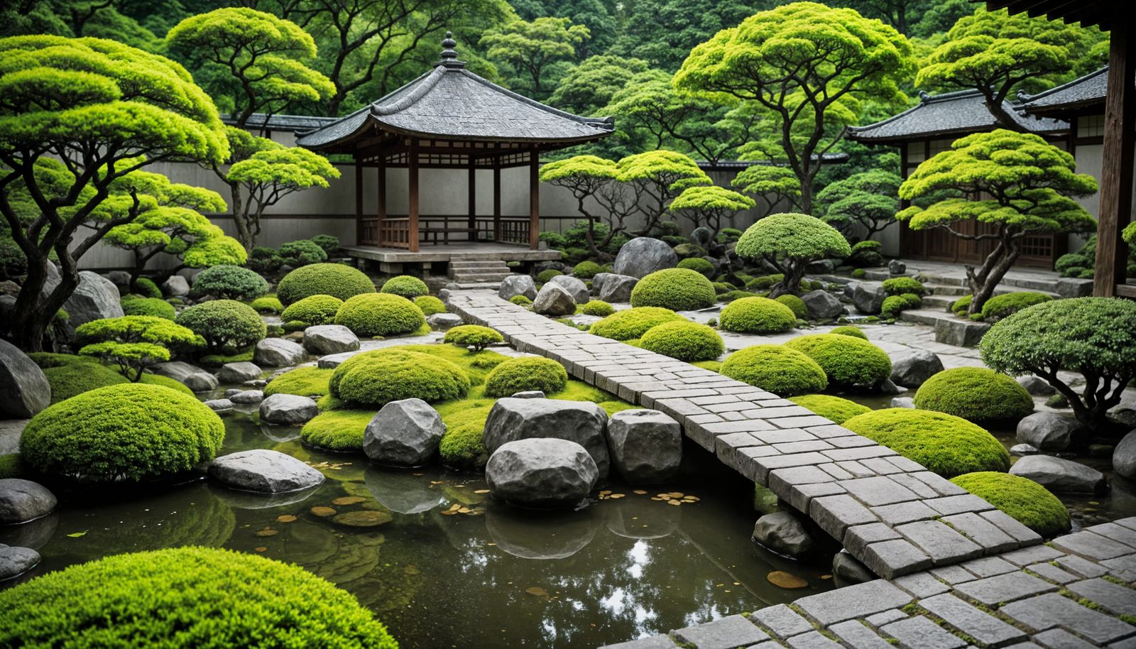 Hyperrealistic Japanese Zen Garden in High Definition