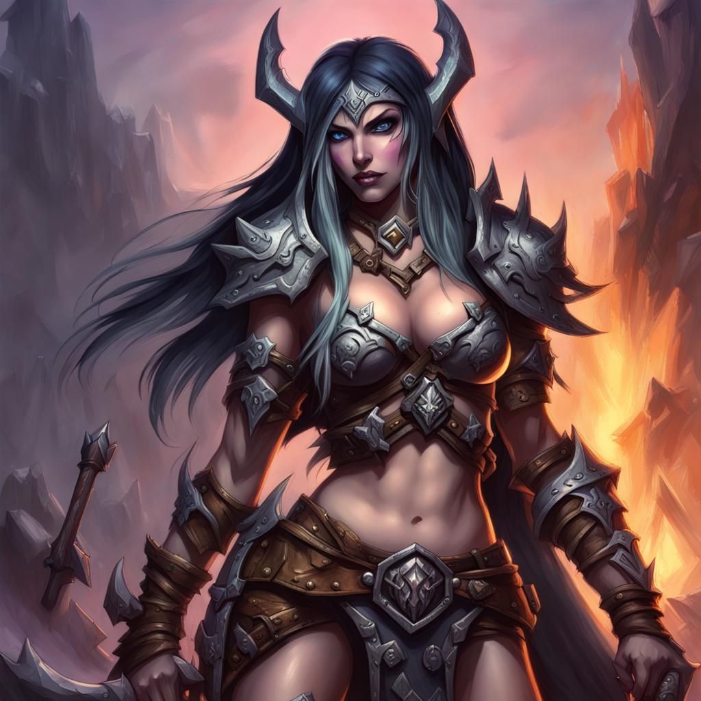 Barbarian Elf Necromancer Death Knight