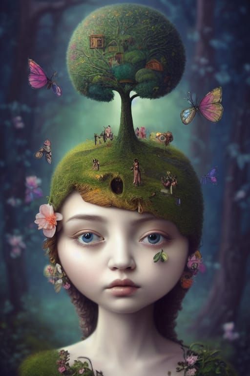 Renaissance Tree Girl