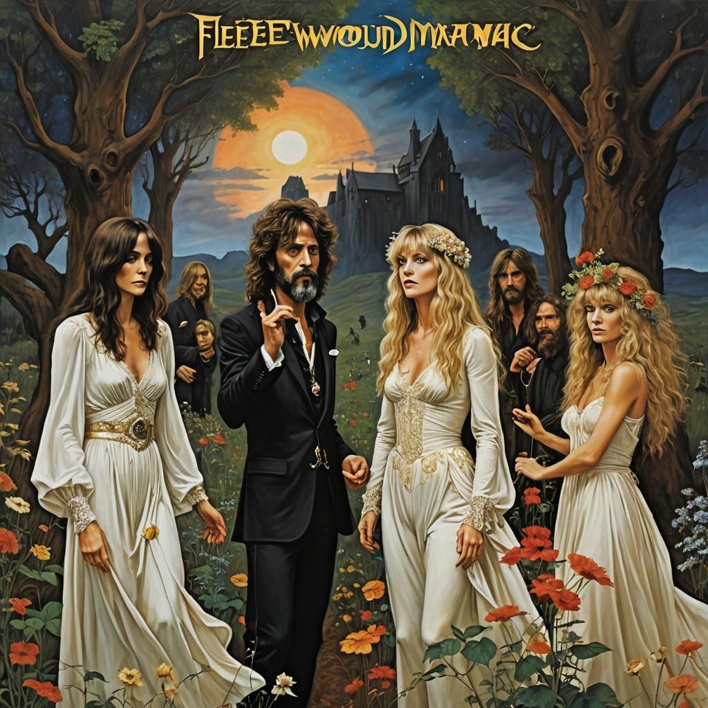 Fleetwood Mac Album Cover in Renaissance Style