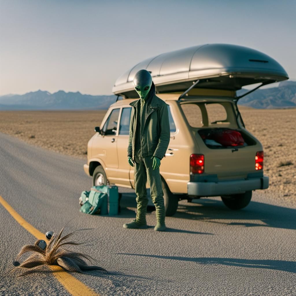 Alien Hitchhiker Seeks Ride