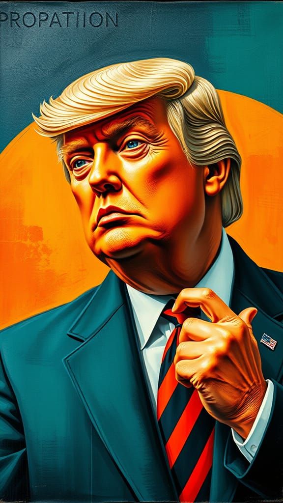 Probation Prisoner President Trump Tim Burton contrasting co...