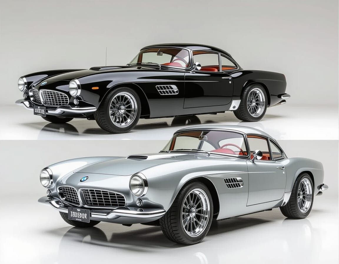 Restomod 1957 BMW 507 Coupe on Display