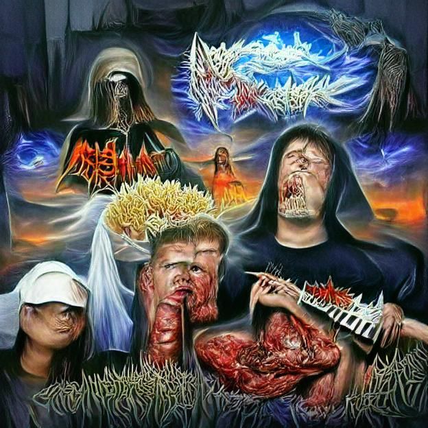 Brutal Death Metal Album Cover Art