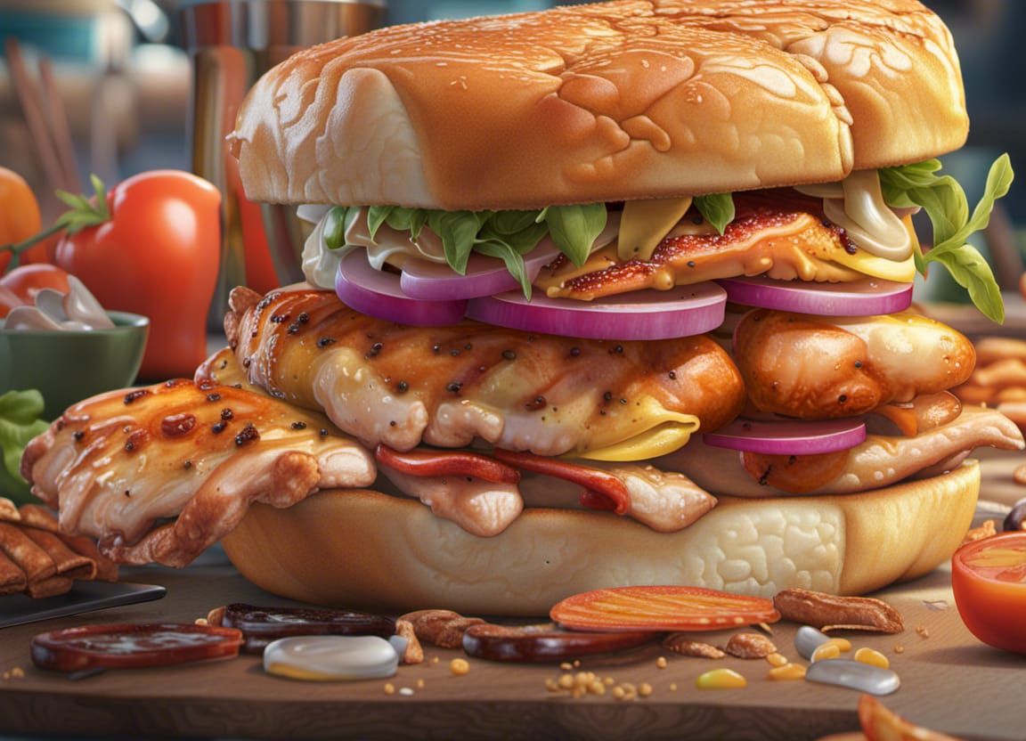 Grilled Chicken Burger