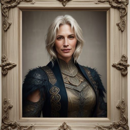 Luminous, Enchanting Goddess with Distressed Beauty, Soft Ha...