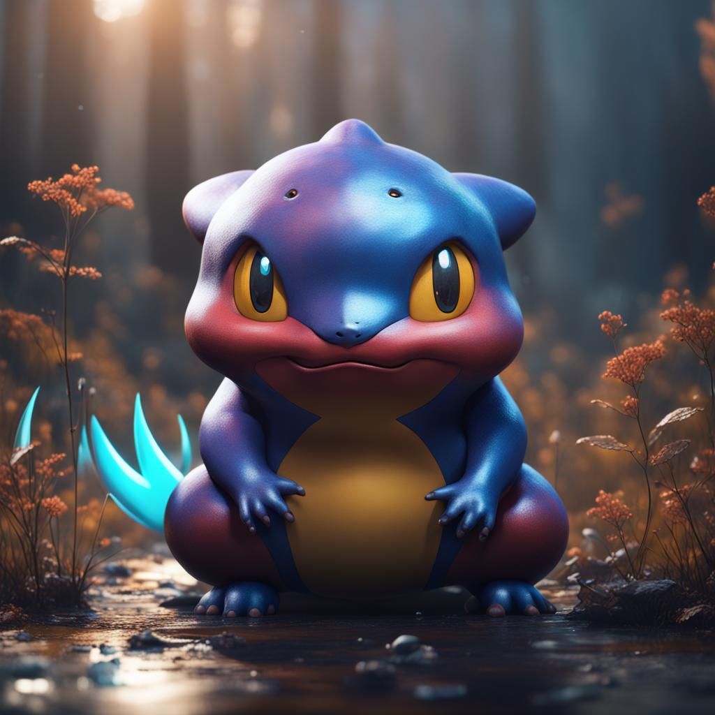 Pokemon Embodiment of Depression: Detailed Matte Painting