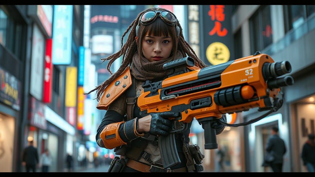 cyberpunk heroine