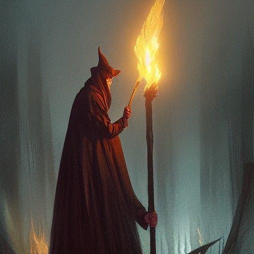 Sinister Witch Burning at the Stake