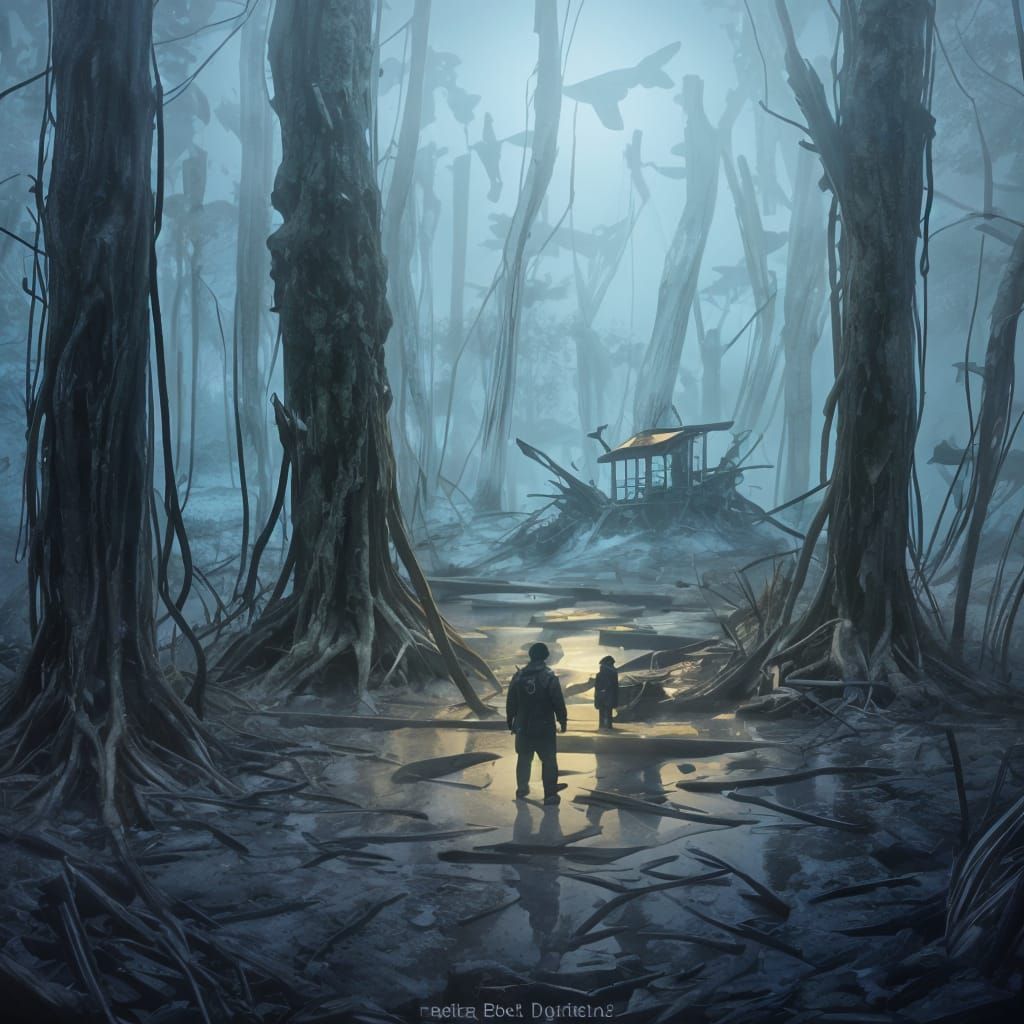 Tales from the Loop: A Hyperrealistic, Atmospheric Scene