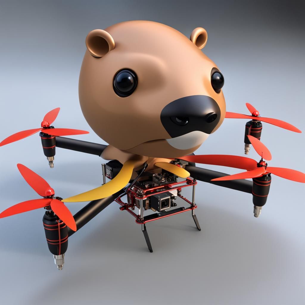 Quadcopter Beaver: A Surprising Hybrid Creation