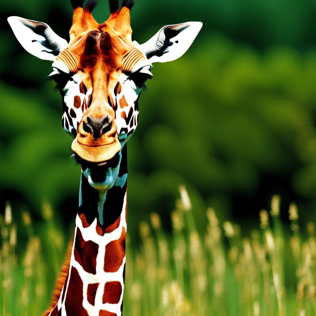 Stupid and Angry Giraffe Generated by AI