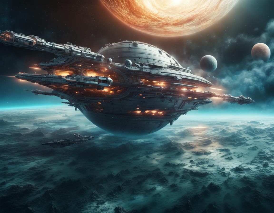 Planet-Sized Spaceship Creates Water in Space