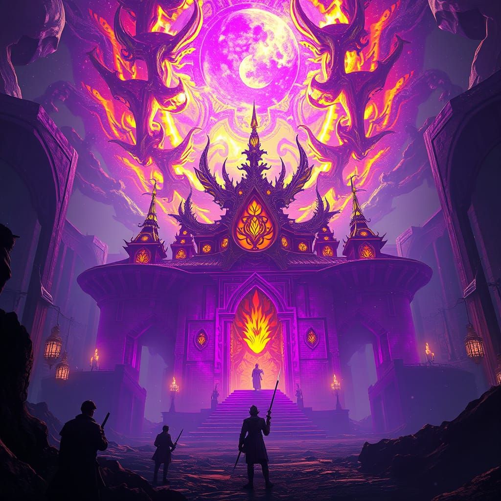 Dark Fantasy Empire Concept Art in 8K