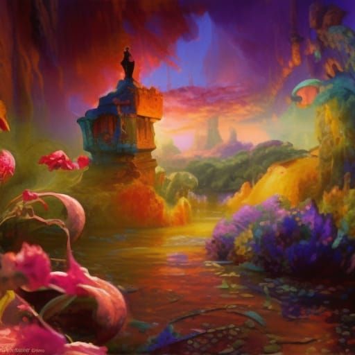 Rumba of Roses: 3D Digital Art in Pixar Style