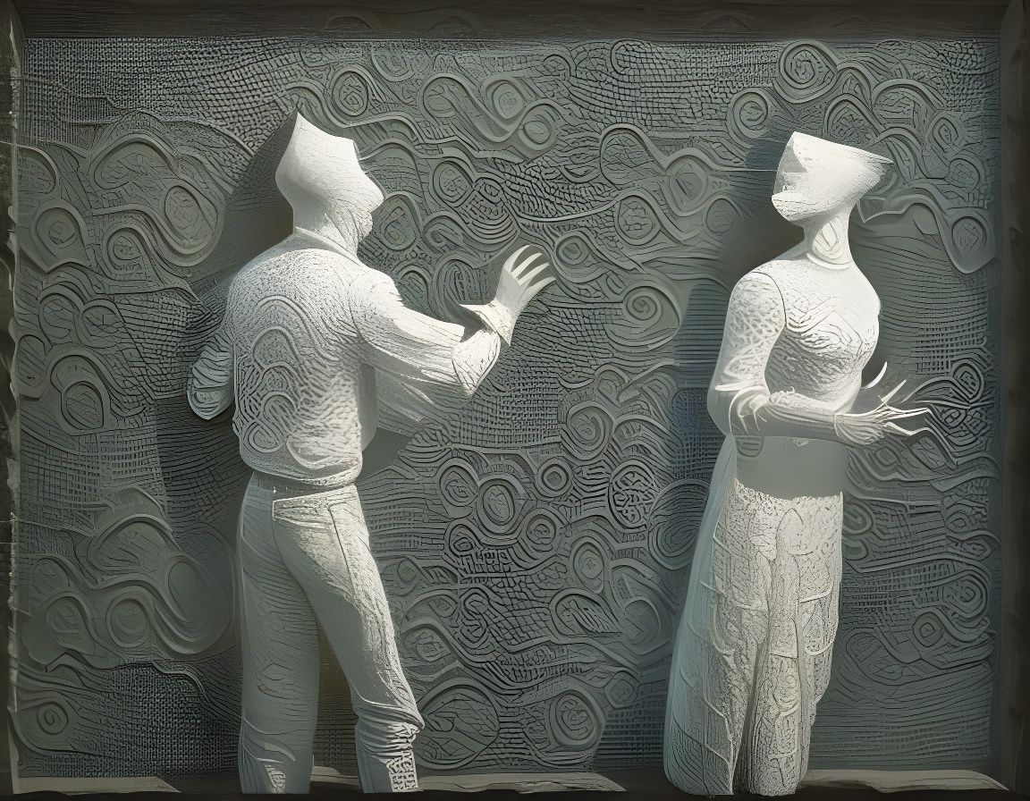 Rusting Knights in White Armor with 3D Textures