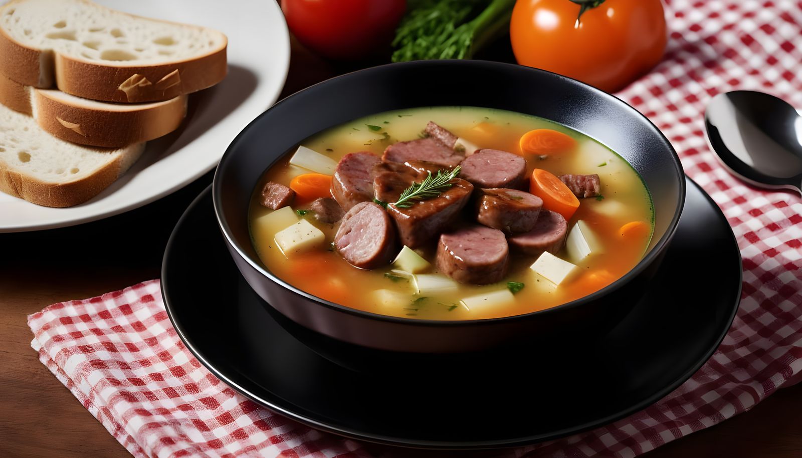 Comforting Soup Scene in Natural Light