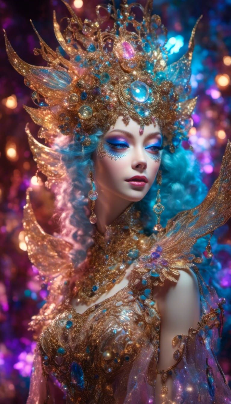 Golden Bejeweled Pixie