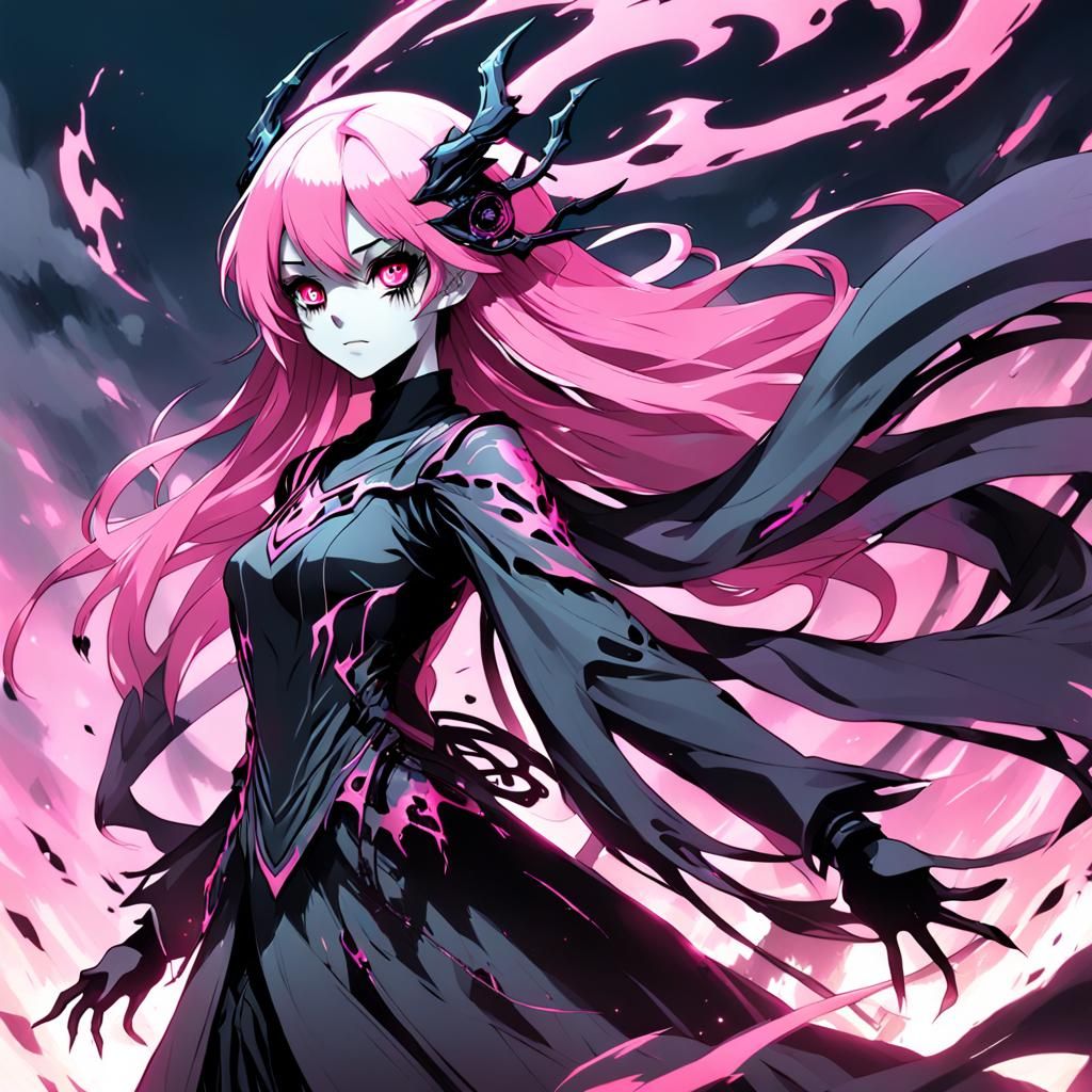 Ethereal Banshee: A Cel-Shaded Anime Fantasy