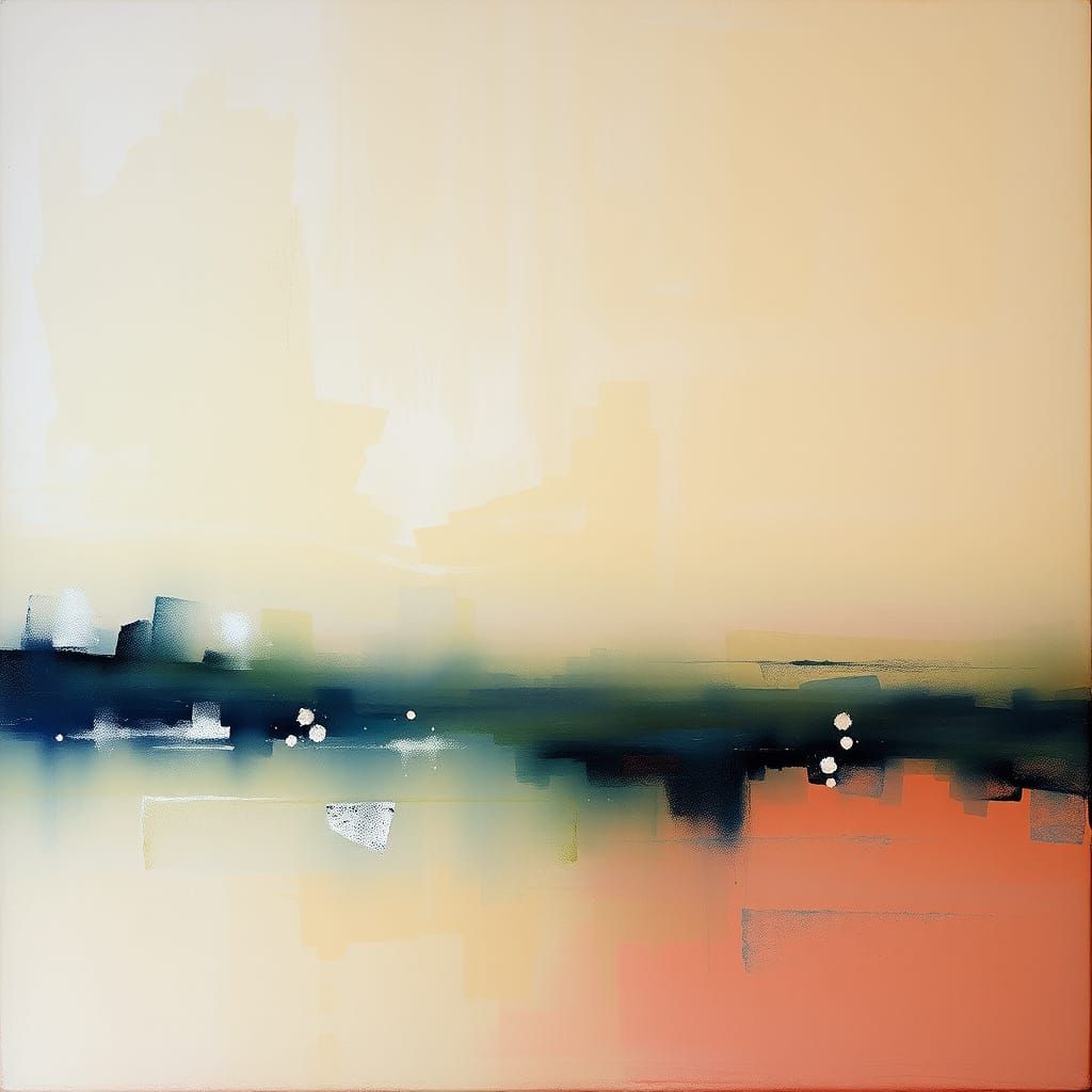 Soft Overlapping Scenes in Pastel Colors