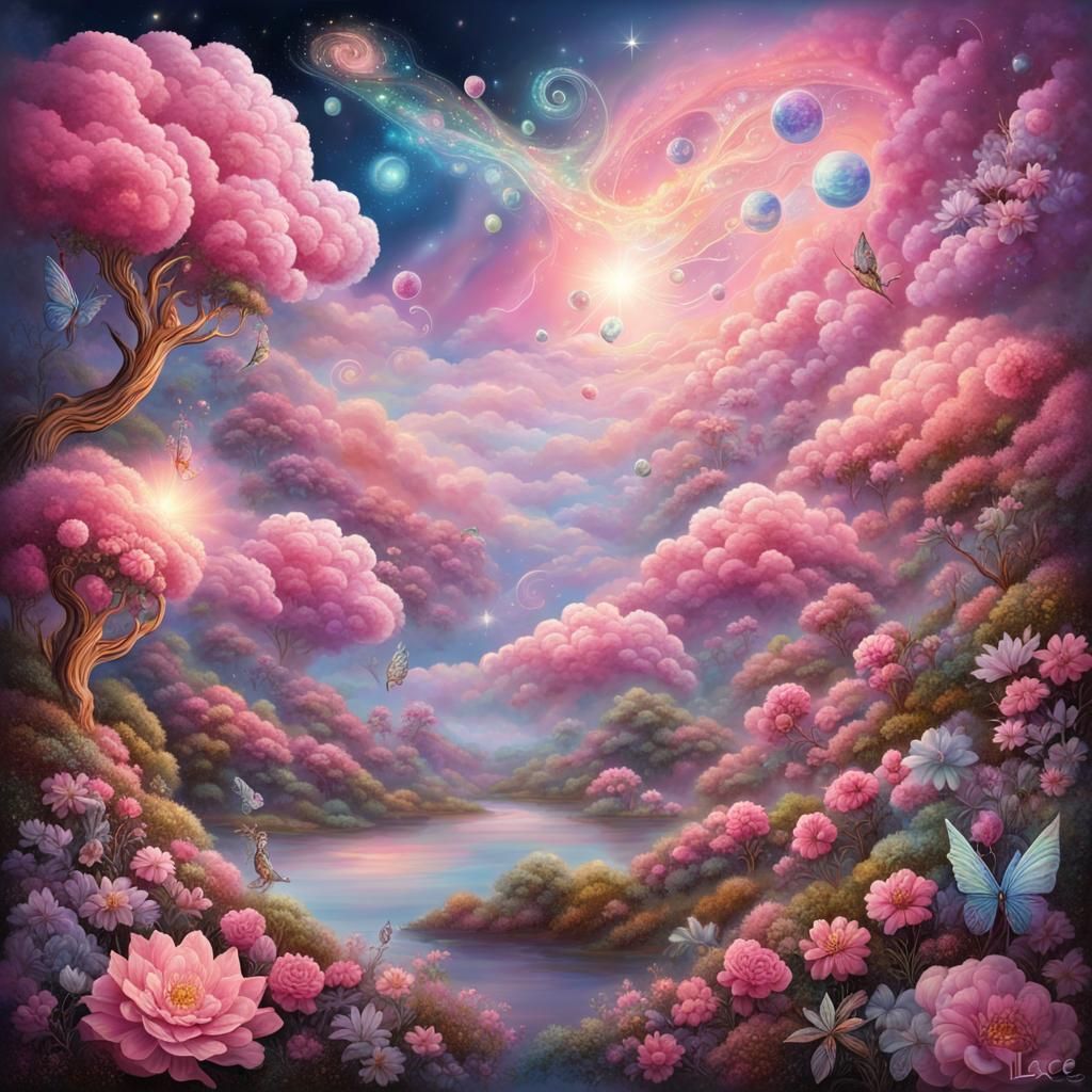 Cosmic Elves in a Luxurious Victorian Dreamscape