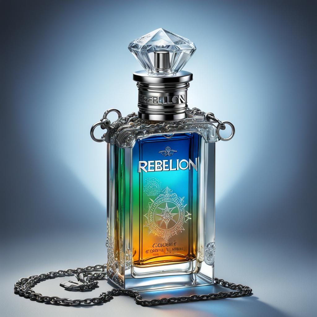 Steampunk Cologne Bottle in Crystal Display Case