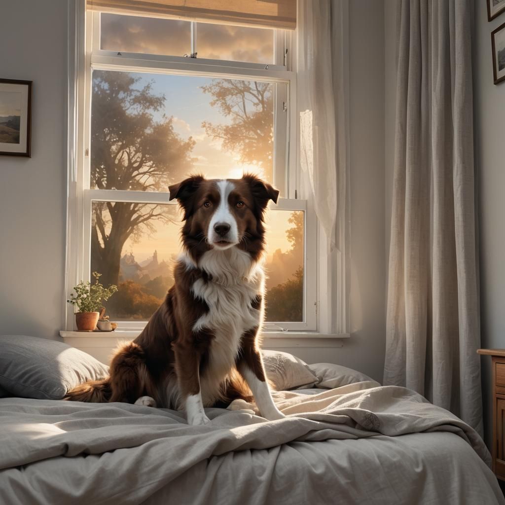 Look at this brown border collie! Lets call her Coco!