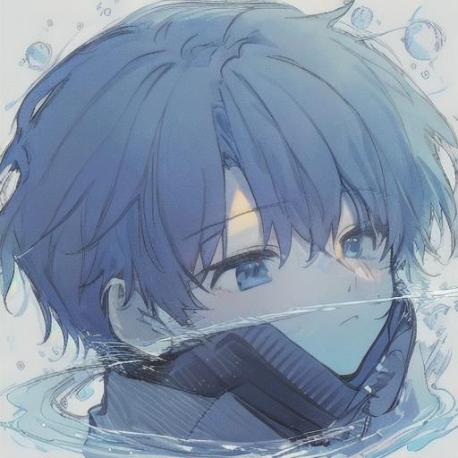 Saturn Anime Boy in Studio Ghibli Watercolor Style