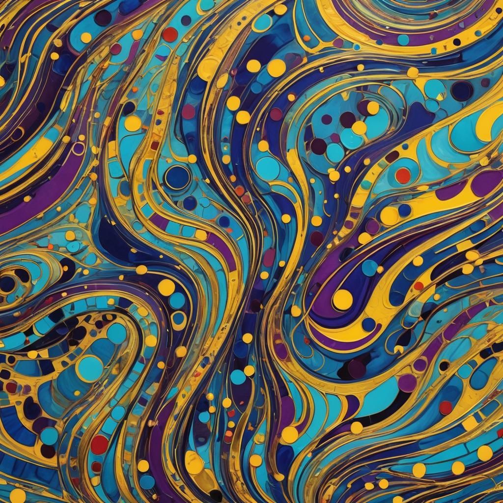 Vibrant Abstract Art in Kandinsky Style