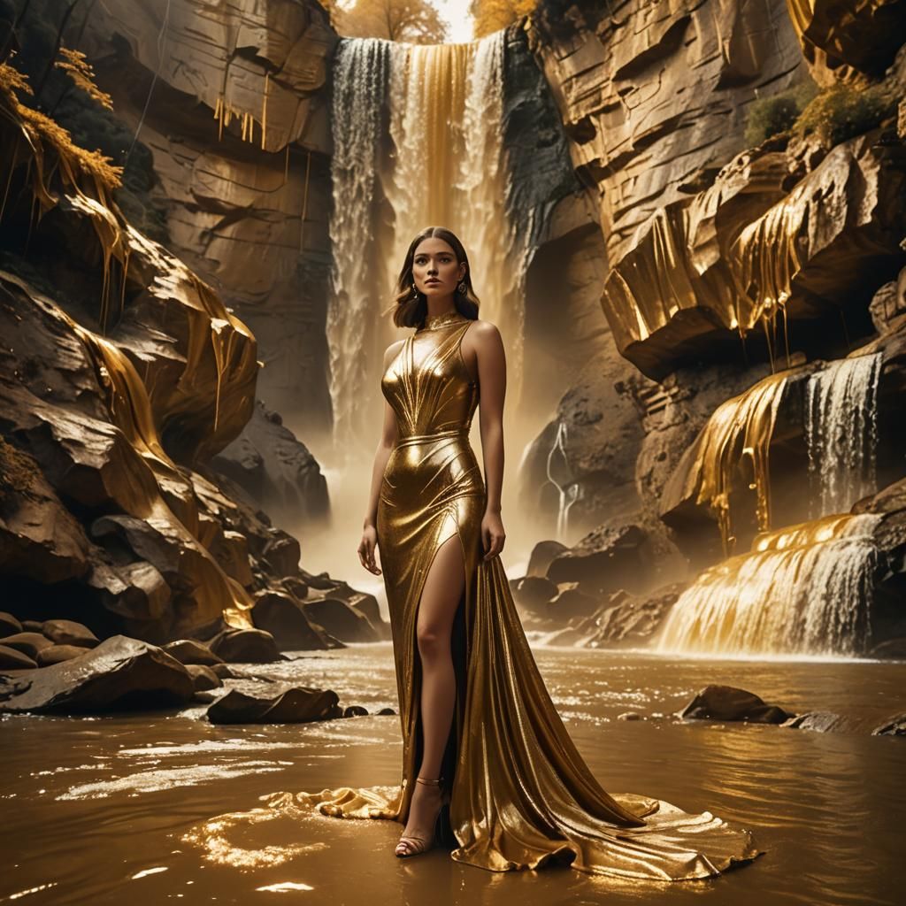 Golden Leo Zodiac Sign in Cinematic Style