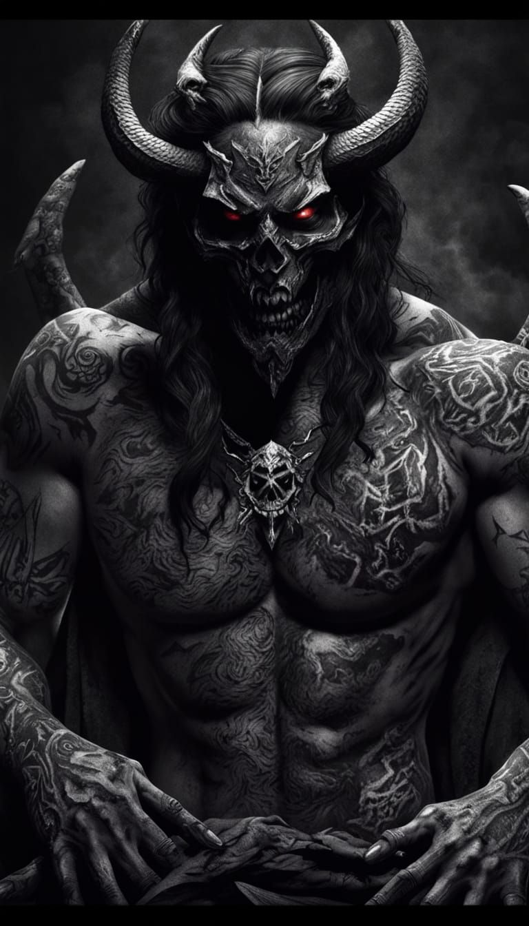 Sinister Shattered Demons in Dark Dreamcore Horror Style