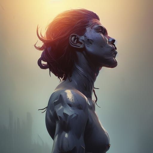 Apocalypse Survivor Portrait in Hyperdetailed Digital Art