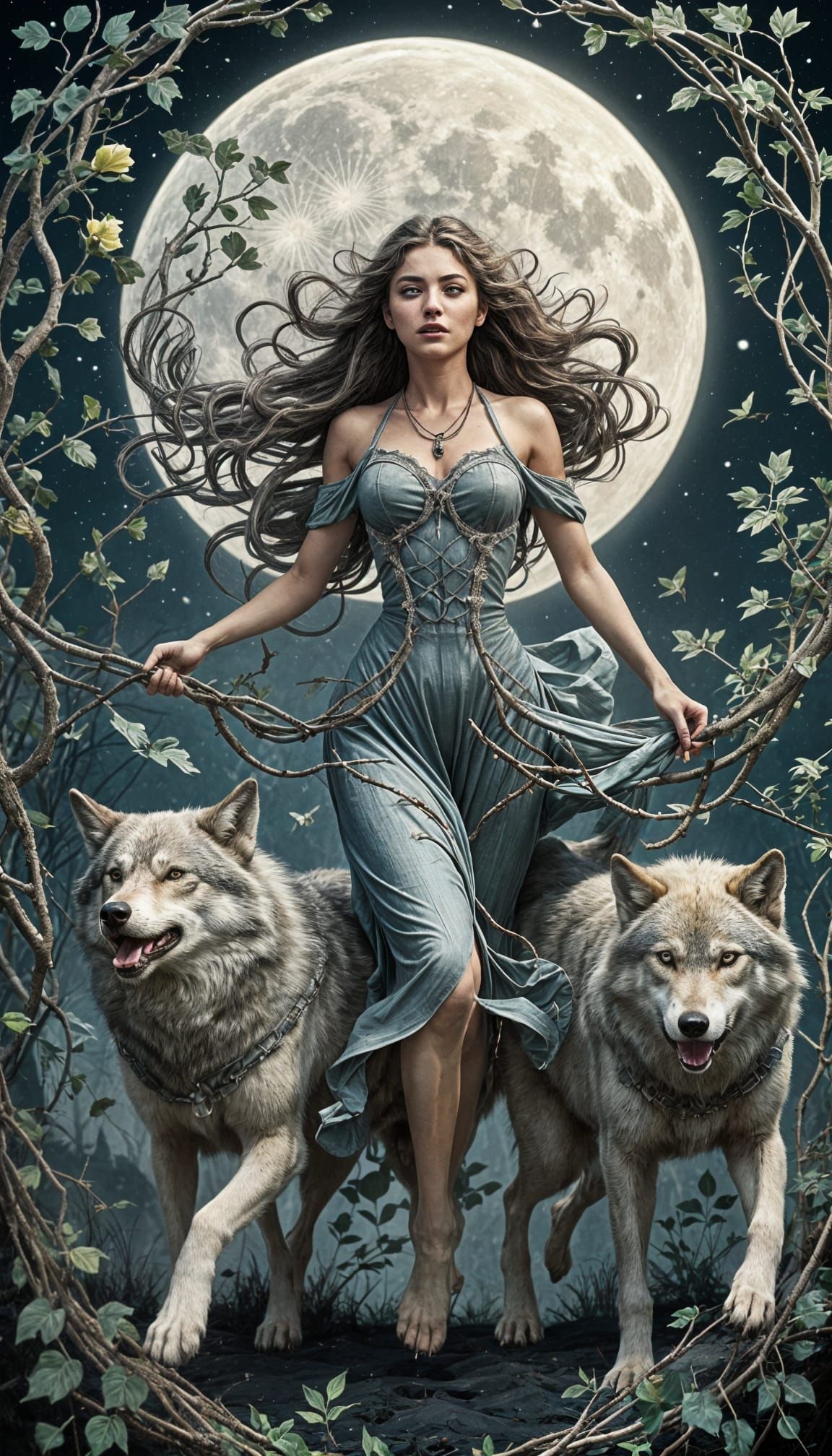 Running with Wolves Under Hunter's Moon