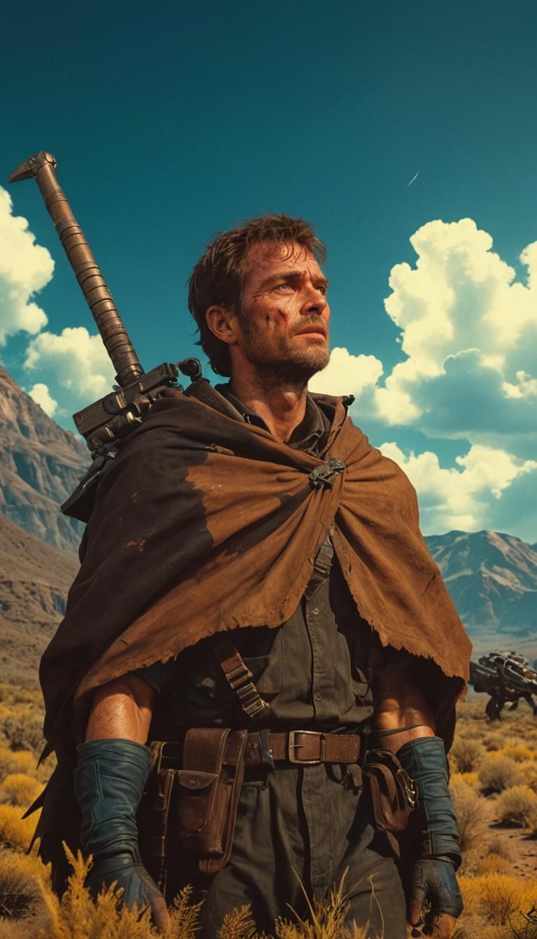 Epic Dark Fantasy Warrior, Digital Art Masterpiece