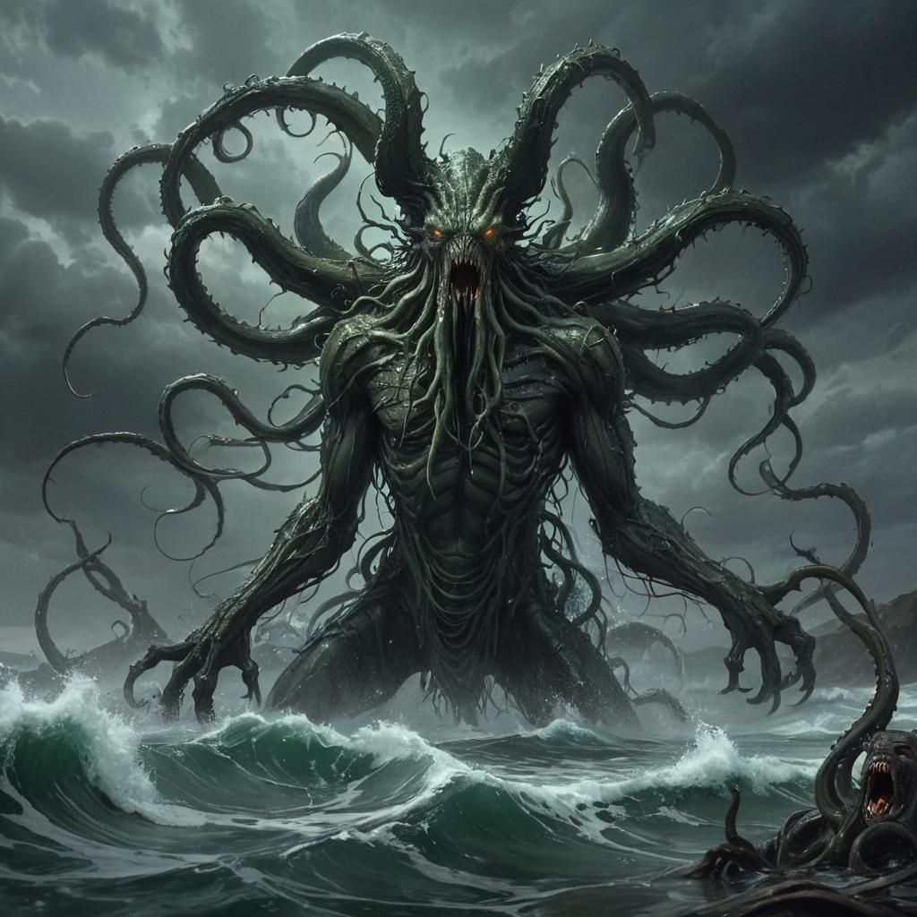 Zhal'gorath Emerges: Dark Fantasy Concept Art