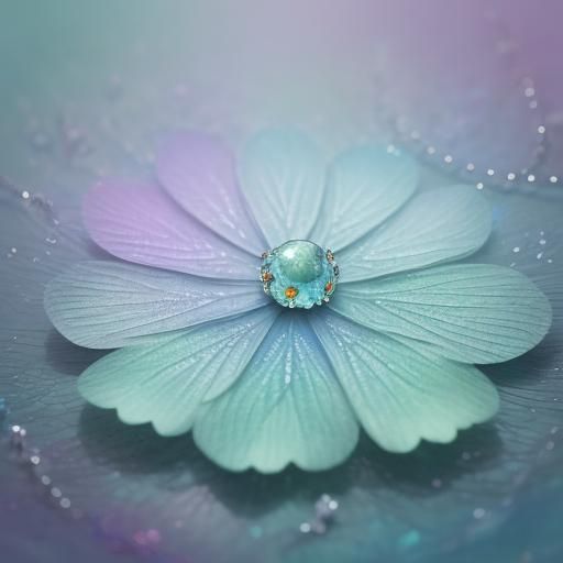 Iridescent Glass Bead Bracelet on Misty Forest Floor