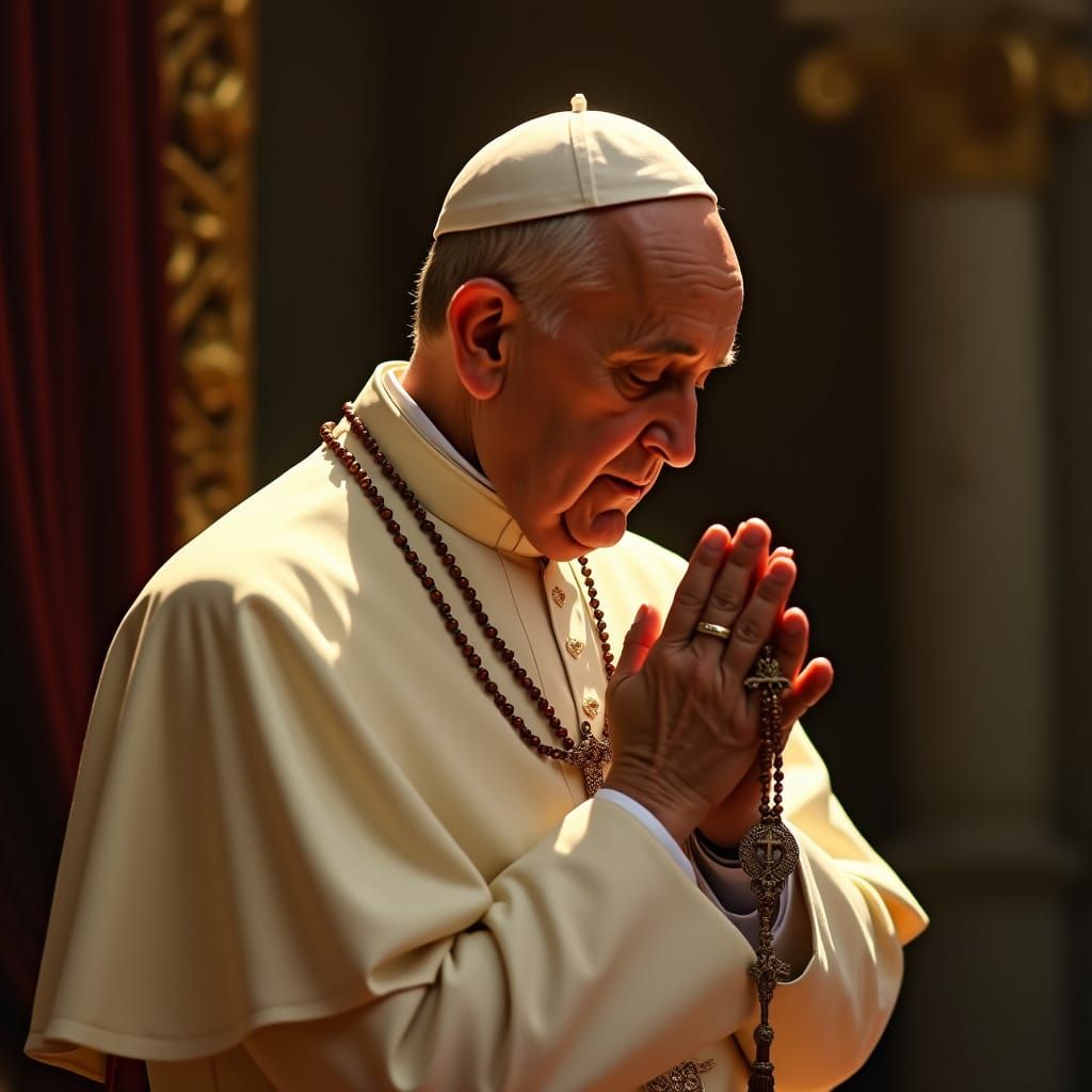 Pope Francis in Solemn Prayer