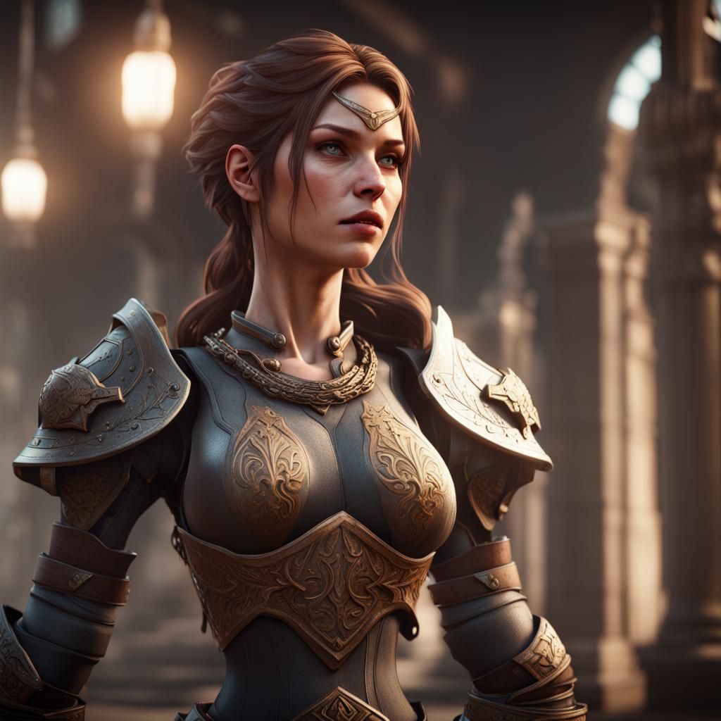 Women in 3D Game Cinematic Style