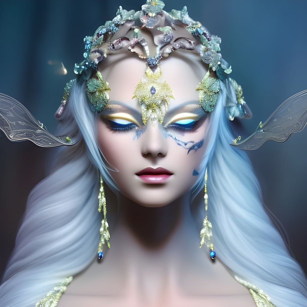 Yarn Butterfly in Titian and Artgerm Style