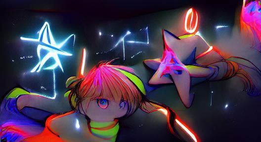 Neon Star Illustration