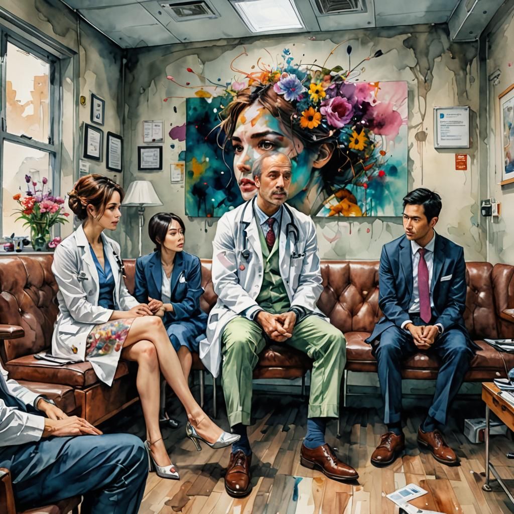 Amusing Illustration: Doctor Idly Waiting