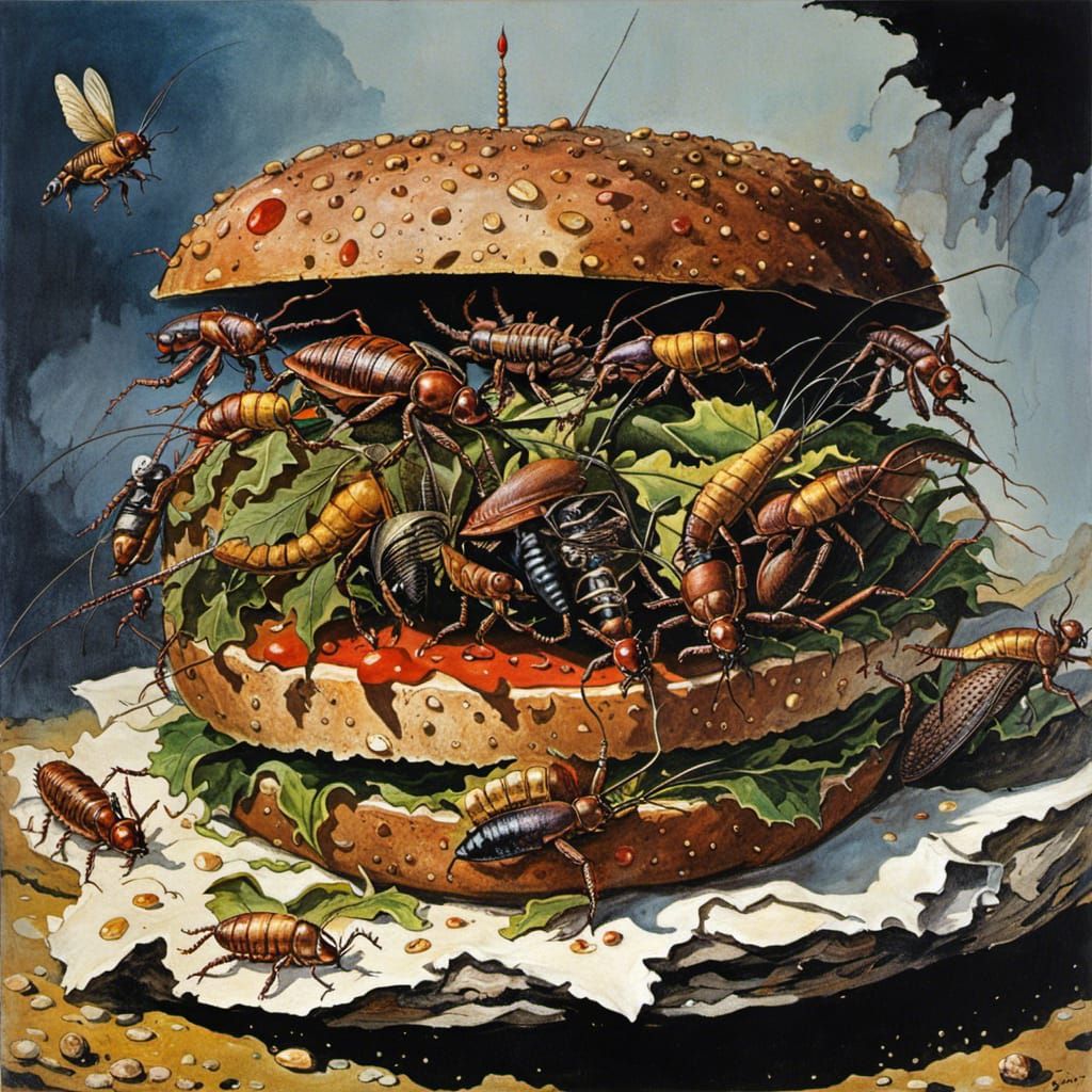 Old but spicy burger