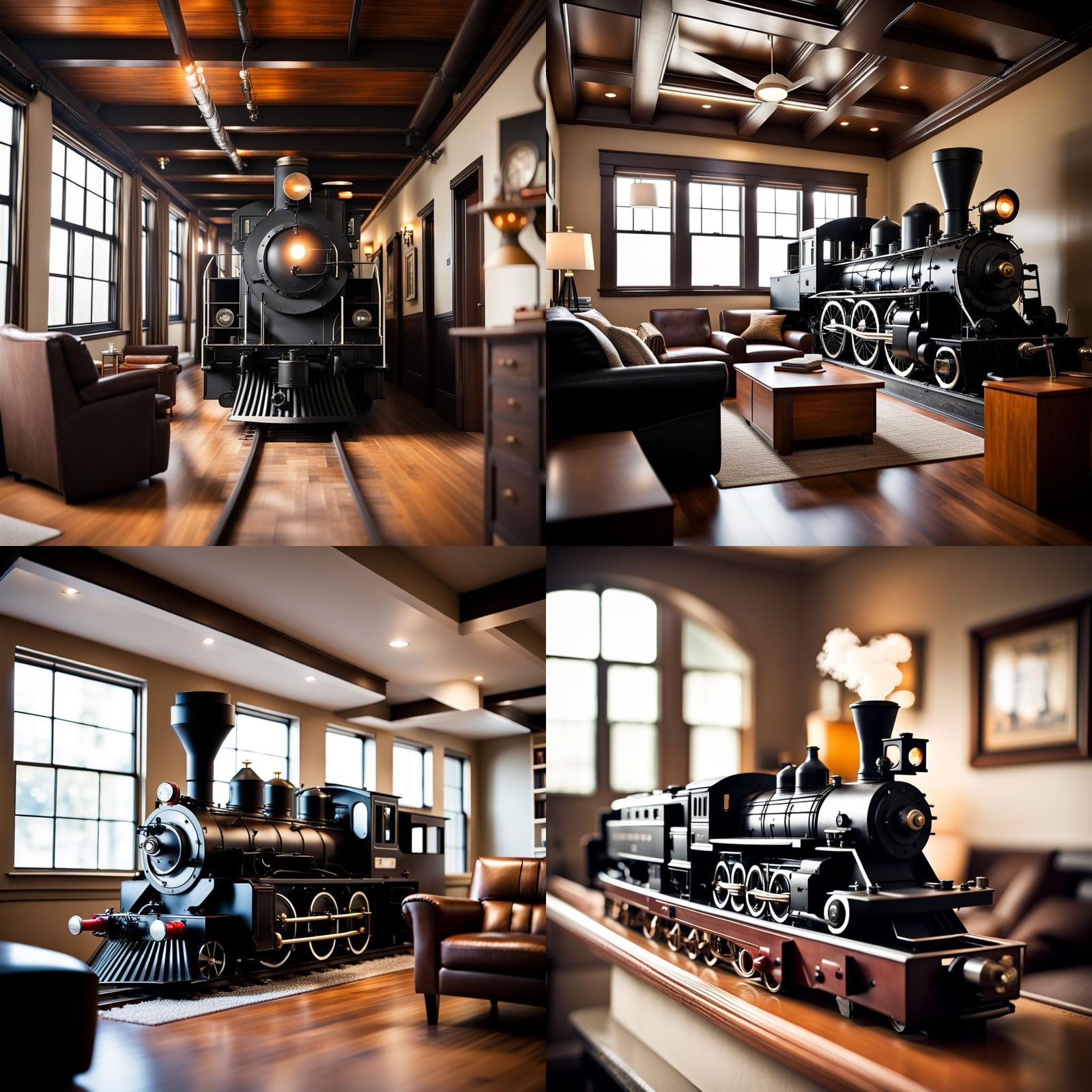 Steam Locomotive Crashes Through Modern Apartment