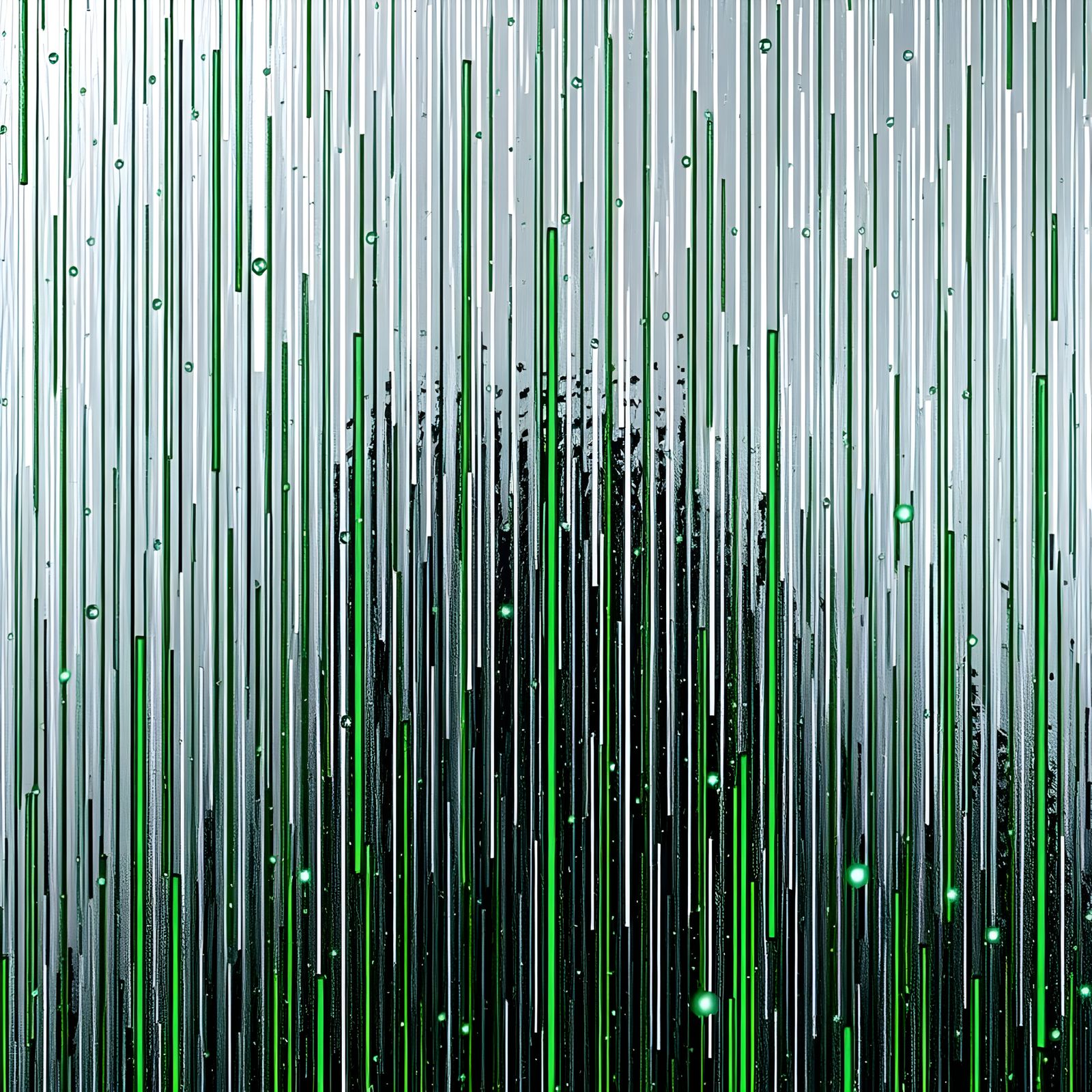 Neon Constellation Error Glitch Art