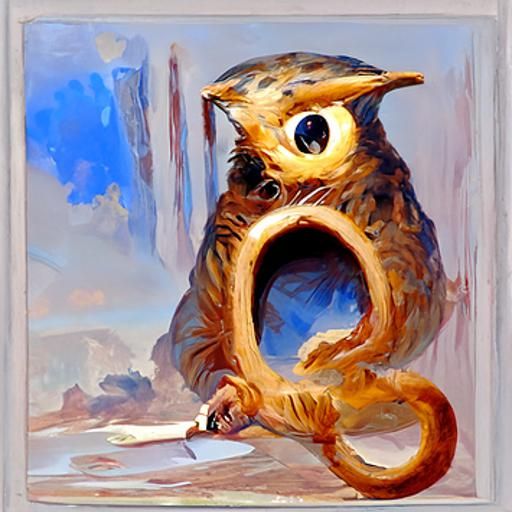 Email Punctuation Softening as Oil Painting