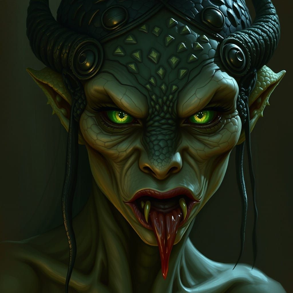 Reptilian Goddess Emerges