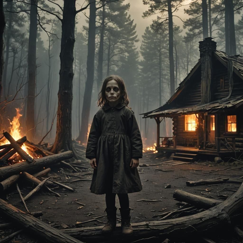 Sinister Woman in Abandoned Hospital, Greg Rutkowski Style