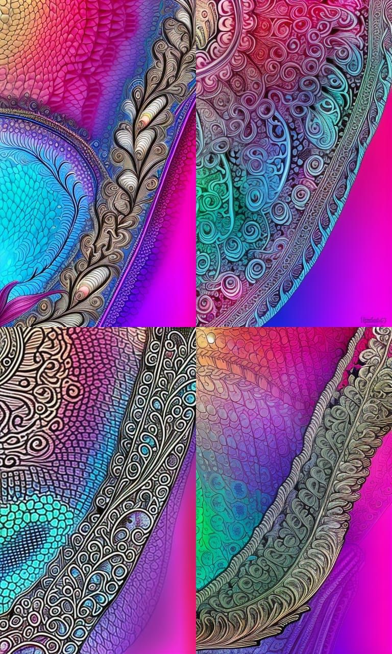 Filigree styled soft coloured, hdr, digital art, 8k, intrica...