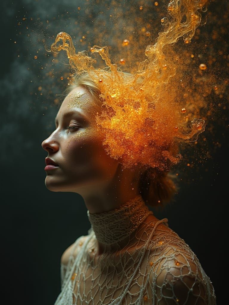 Whispered Secrets: Interwoven Figures in Dreams